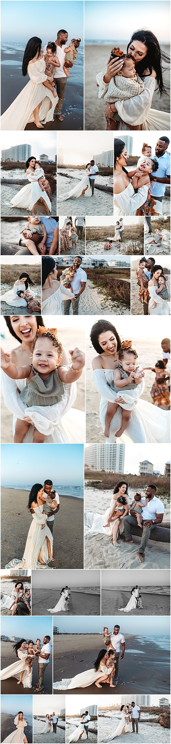 Beach Family Session | Galveston Beach | Brandi Ali Photography | Pearland Family Photographer